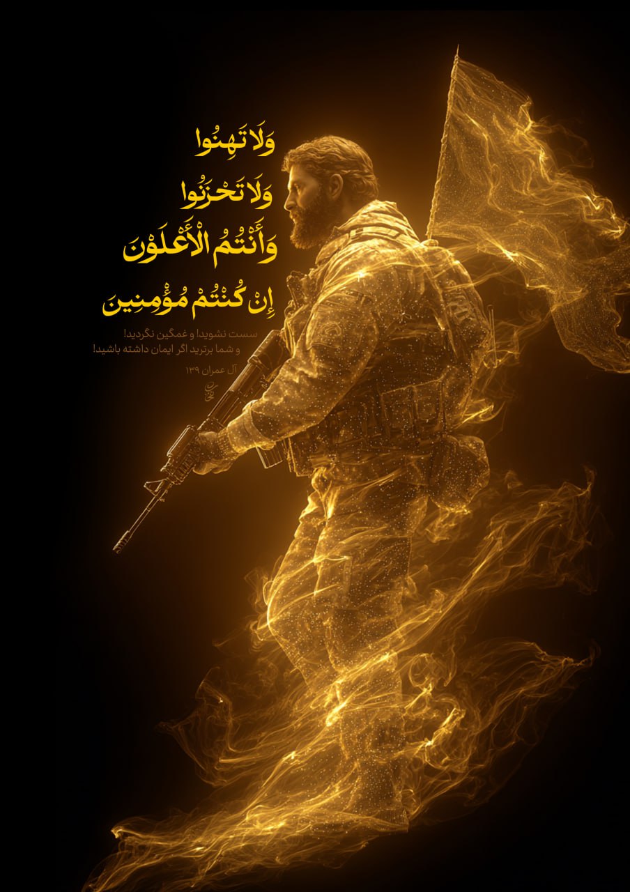 پوستر ولا تهنوا و لا تحزنوا و انتم الاعلون